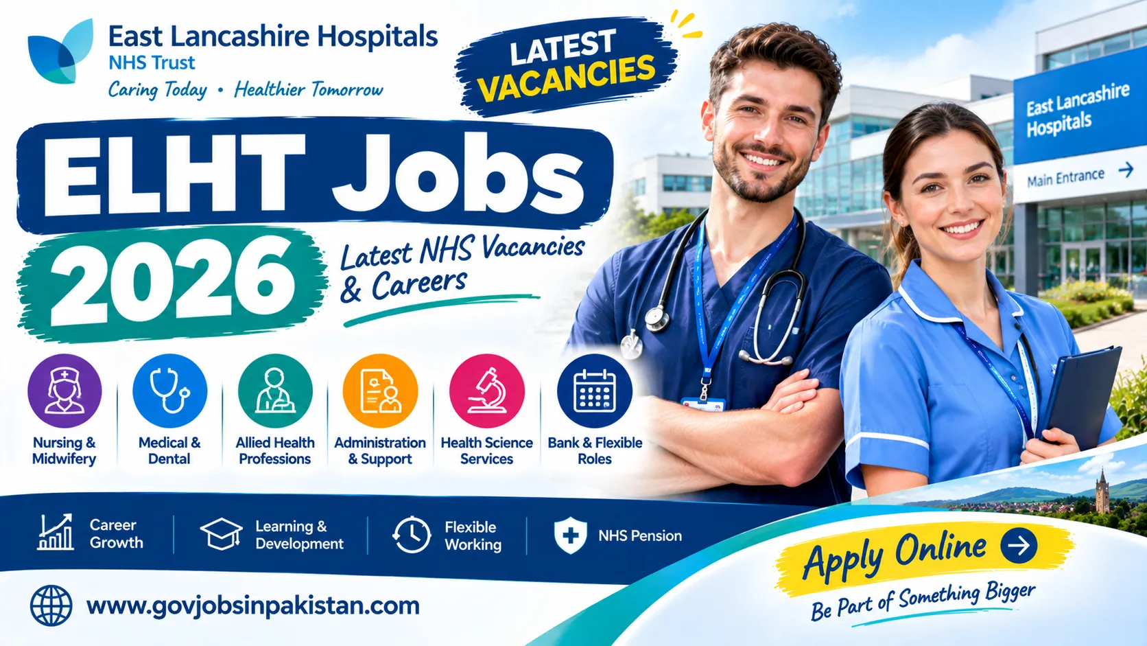 ELHT Jobs 2026 – East Lancashire Hospitals NHS Trust Vacancies