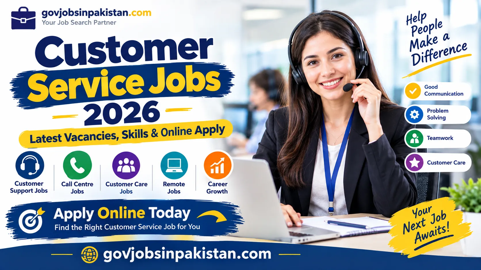 Customer Service Jobs 2026 – Latest Vacancies & Careers